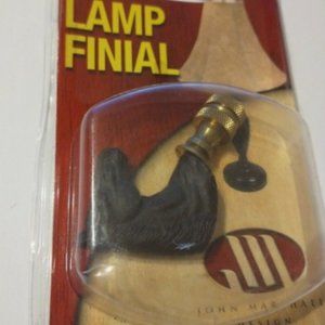 Lamp Finial Horse Head Rust Finish Highly Detailed Casting John Marshall Design